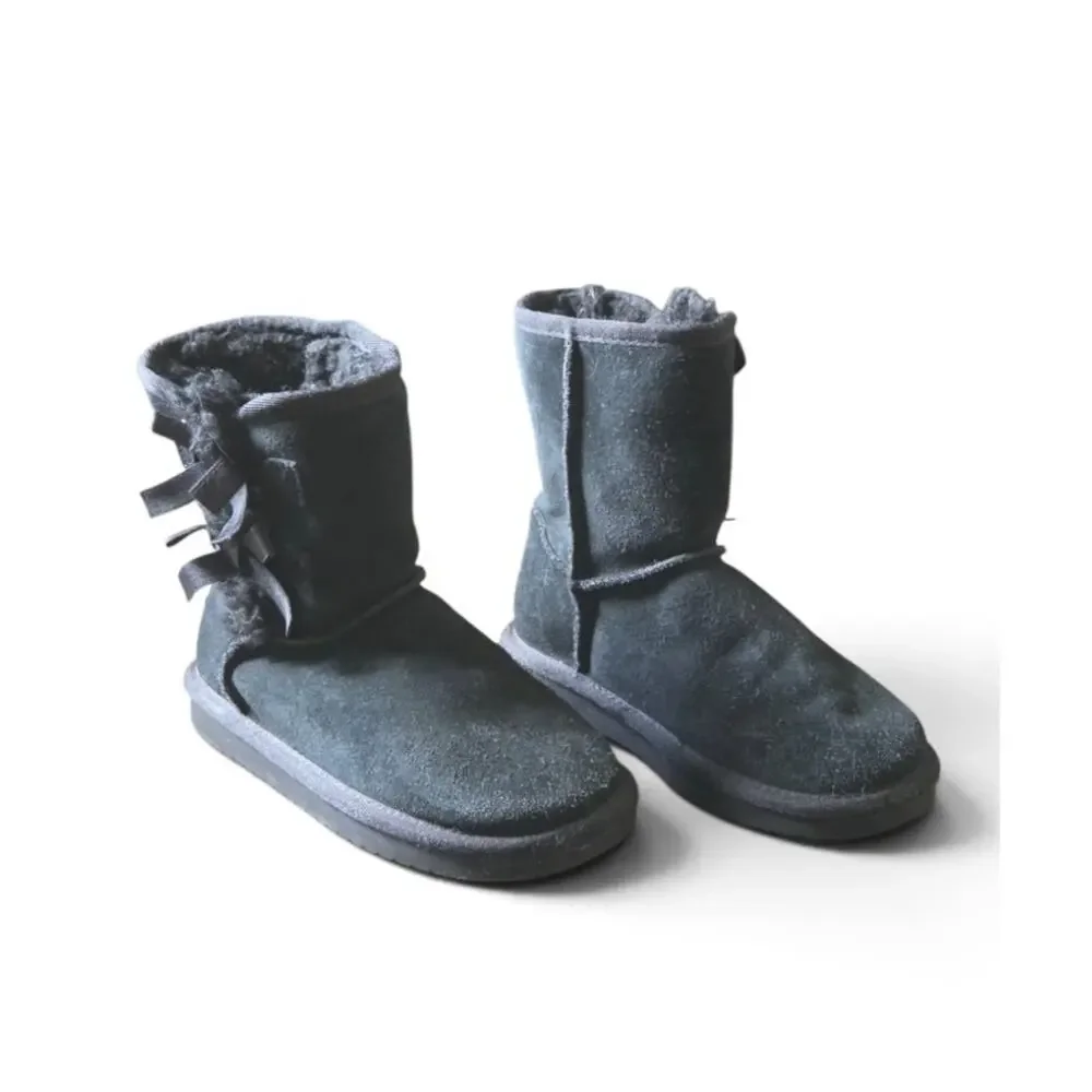 Koolaburra By UGG Victoria Short Girls Toddler Boots Size 11 Black Suede